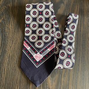 Tabasco Novelty classic Necktie Foodie Theme 100% Cotton Black Patterned vintage